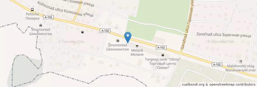 Mapa de ubicacion de ПомПончик Пехорка en ロシア, 中央連邦管区, モスクワ州, Городской Округ Люберцы.