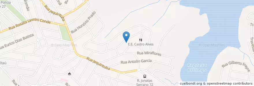 Mapa de ubicacion de E.E. Maria Juvenal Homem de Melo en 브라질, 남동지방, 상파울루, Região Geográfica Intermediária De São Paulo, Região Metropolitana De São Paulo, Região Imediata De São Paulo, 상파울루.