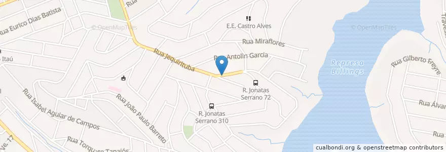 Mapa de ubicacion de R. Jequirituba 2740 en 브라질, 남동지방, 상파울루, Região Geográfica Intermediária De São Paulo, Região Metropolitana De São Paulo, Região Imediata De São Paulo, 상파울루.
