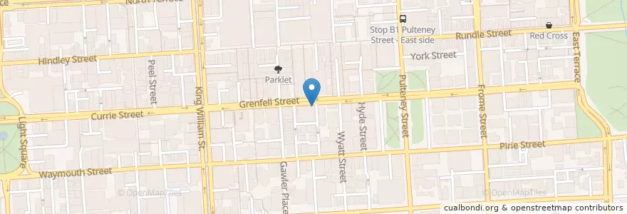 Mapa de ubicacion de Chai Bar en Australia, South Australia, Adelaide, Adelaide City Council.