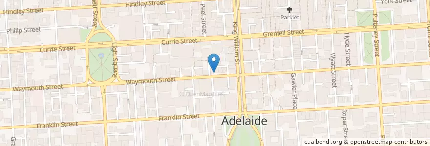Mapa de ubicacion de Gallery en Australia, Australia Meridional, Adelaide, Adelaide City Council.