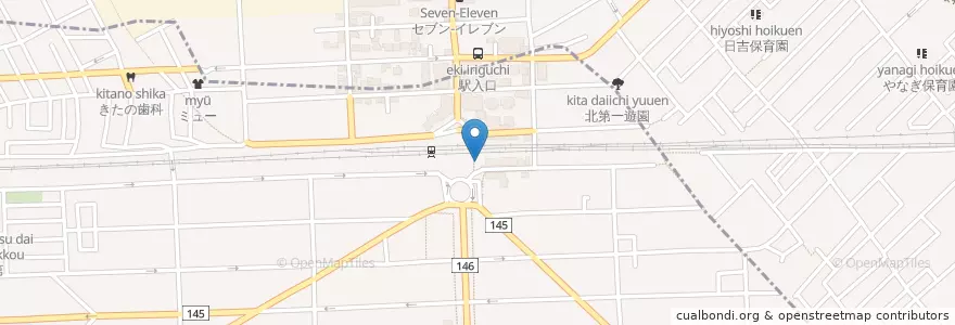 Mapa de ubicacion de みずほ銀行 en Japan, Tokio, 国分寺市.