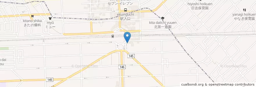 Mapa de ubicacion de りそな銀行 国立支店 en 일본, 도쿄도, 国分寺市.