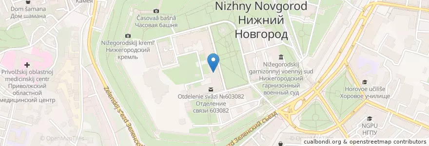 Mapa de ubicacion de Embassy of Belarus en Russia, Volga Federal District, Nizhny Novgorod Oblast, Nizhny Novgorod.