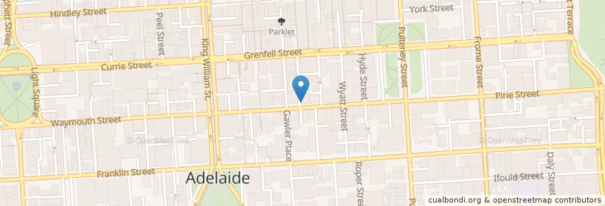 Mapa de ubicacion de Subway en 오스트레일리아, South Australia, Adelaide, Adelaide City Council.