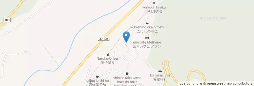 Mapa de ubicacion de 古川信用組合 en Japão, 宮城県, 大崎市.