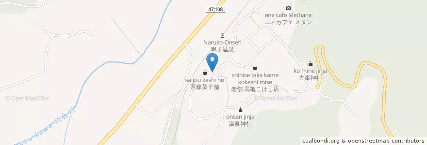 Mapa de ubicacion de 生蕎麦 とらや en 日本, 宫城县, 大崎市.
