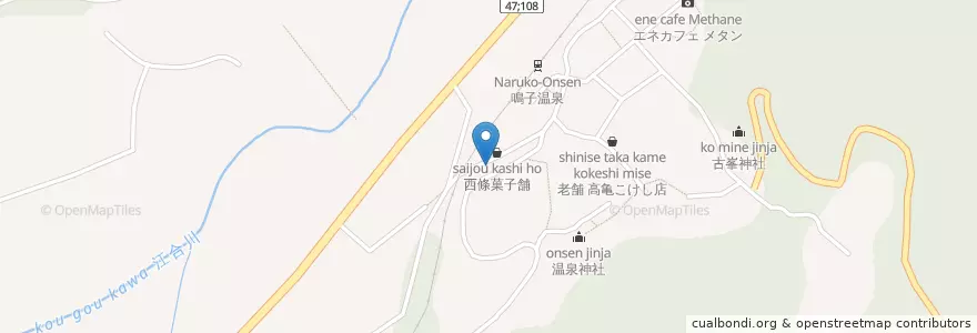 Mapa de ubicacion de スナック金魚 en 日本, 宮城県, 大崎市.