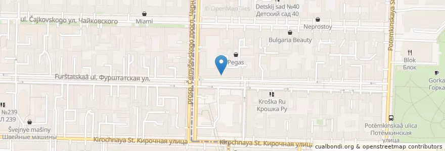 Mapa de ubicacion de Верба en Russia, Northwestern Federal District, Leningrad Oblast, Saint Petersburg, Центральный Район, Округ Смольнинское.