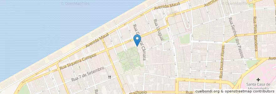 Mapa de ubicacion de Cine Santander Cultural en 브라질, 남부지방, 히우그란지두술, Região Metropolitana De Porto Alegre, Região Geográfica Intermediária De Porto Alegre, Região Geográfica Imediata De Porto Alegre, 포르투알레그리.