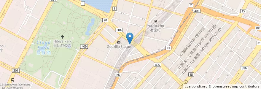 Mapa de ubicacion de まぐろ1代 en Япония, Токио, Тиёда.