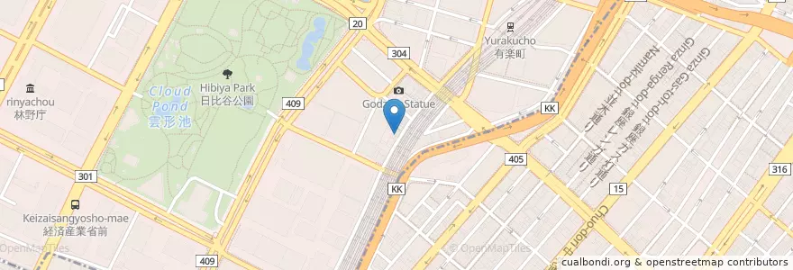 Mapa de ubicacion de チャオチャオ en 日本, 东京都/東京都, 千代田區.