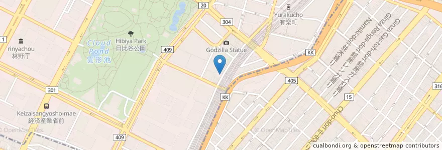 Mapa de ubicacion de 永山本店 en 일본, 도쿄도, 치요다.