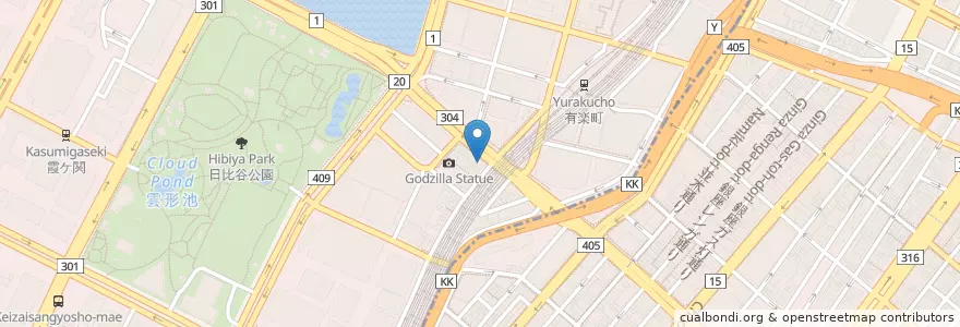 Mapa de ubicacion de 珈琲茶館 集 en Japão, Tóquio, 千代田区.