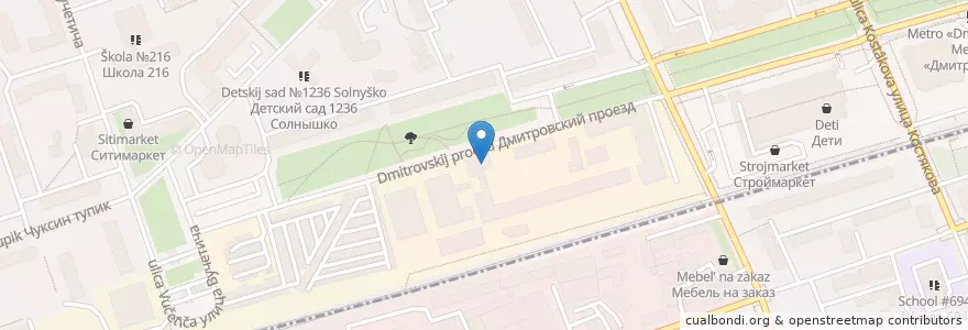 Mapa de ubicacion de Центр ортопедии en Russia, Distretto Federale Centrale, Москва, Северный Административный Округ, Тимирязевский Район.