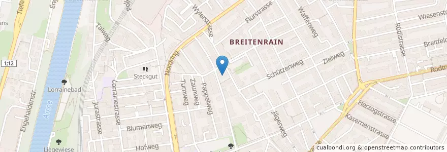 Mapa de ubicacion de Kindergarten Breitenrain I, II und III en Suíça, Berna, Verwaltungsregion Bern-Mittelland, Verwaltungskreis Bern-Mittelland, Bern.