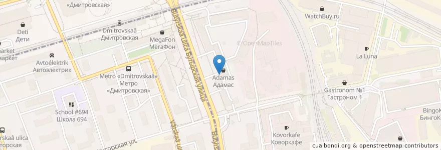 Mapa de ubicacion de Горздрав en روسيا, Центральный Федеральный Округ, Москва, Северный Административный Округ, Бутырский Район.
