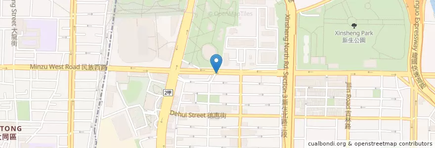 Mapa de ubicacion de 丸林魯肉飯 en تايوان, تايبيه الجديدة, تايبيه.