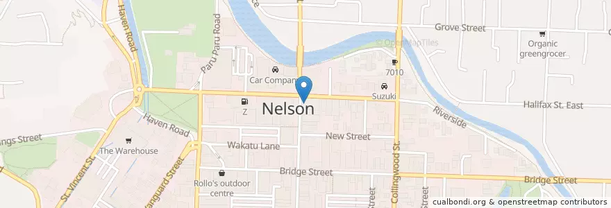 Mapa de ubicacion de State Cinemas en Yeni Zelanda, Nelson.