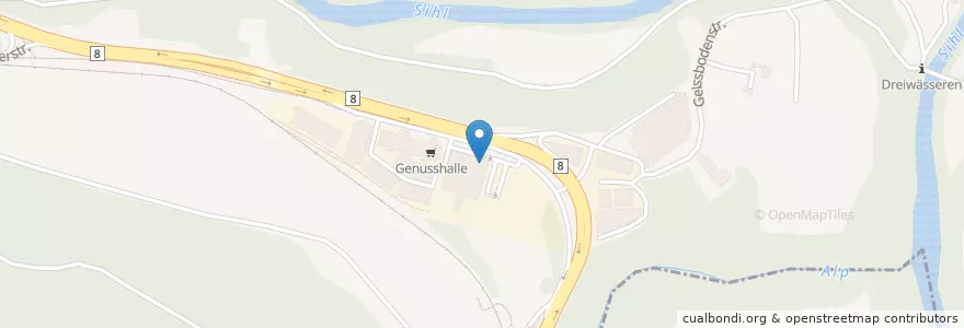 Mapa de ubicacion de Fuego Grill-Bar-Lounge en Schweiz/Suisse/Svizzera/Svizra, Schwyz, Höfe, Feusisberg.