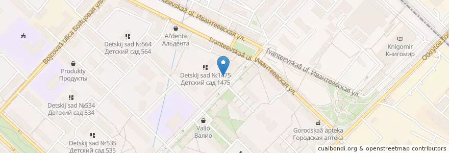 Mapa de ubicacion de СушиStore en 러시아, Центральный Федеральный Округ, Москва, Восточный Административный Округ, Район Богородское.