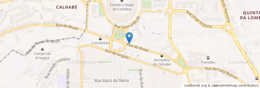 Mapa de ubicacion de Café Polana en 葡萄牙, Centro, Baixo Mondego, Coimbra, Coimbra, Santo António Dos Olivais.