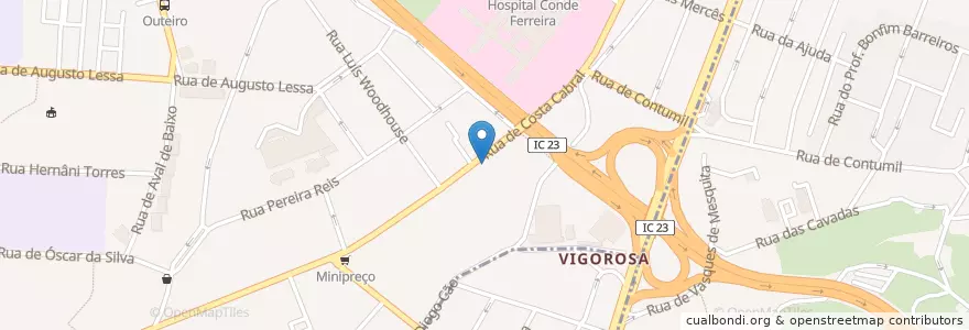 Mapa de ubicacion de Colégio O Meu Lar en ポルトガル, ノルテ, Área Metropolitana Do Porto, Porto, Porto, Paranhos.