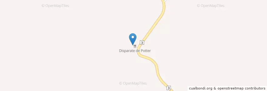 Mapa de ubicacion de Disparate de Potter en Nikaragua, Matagalpa, Matagalpa (Municipio).