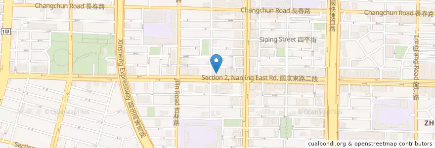 Mapa de ubicacion de 合作金庫商業銀行 en 臺灣, 新北市, 臺北市, 中山區.