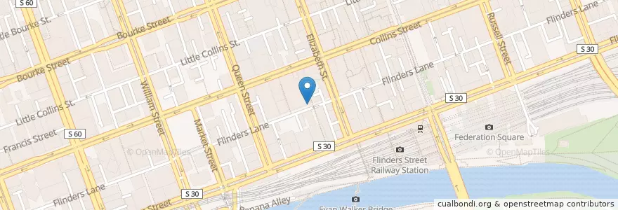 Mapa de ubicacion de Hakou en Australien, Victoria, City Of Melbourne.