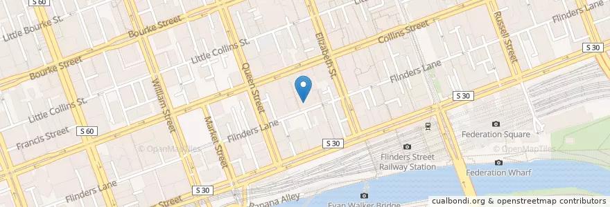Mapa de ubicacion de 333 Collins Street en Australien, Victoria, City Of Melbourne.