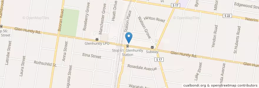 Mapa de ubicacion de St. Zita’s en Australien, Victoria, City Of Glen Eira.