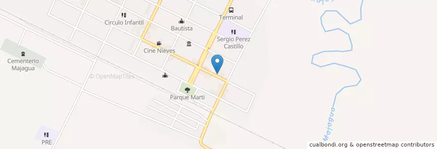 Mapa de ubicacion de Policlinico en Cuba, Ciego De Ávila, Majagua.