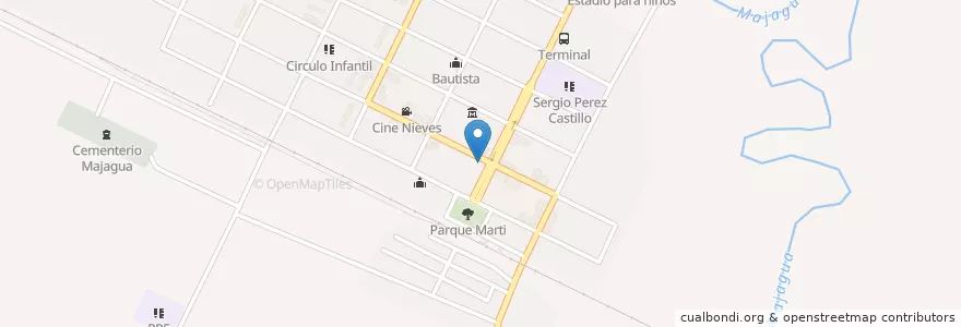 Mapa de ubicacion de Pizzeria el Paseo en کوبا, Ciego De Ávila, Majagua.