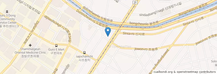 Mapa de ubicacion de LPG station en Corée Du Sud, Séoul.