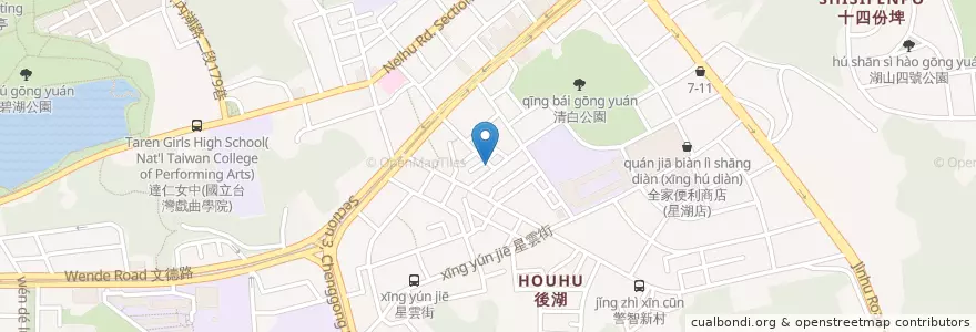 Mapa de ubicacion de 成就文理短期補習班 en Тайвань, Новый Тайбэй, Тайбэй, Нэйху.
