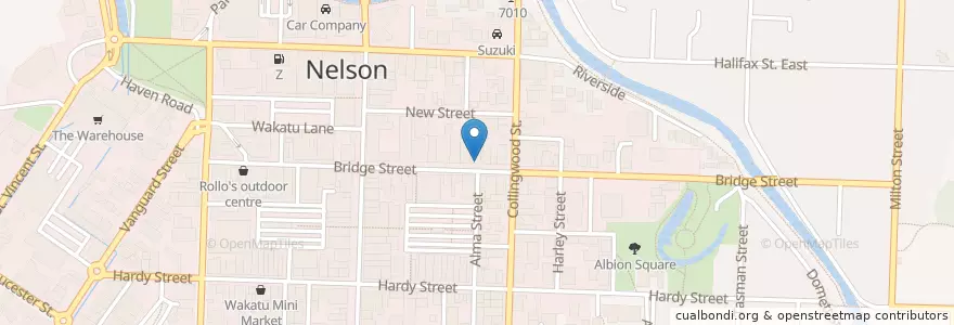 Mapa de ubicacion de Pazapo Club en Новая Зеландия, Nelson.