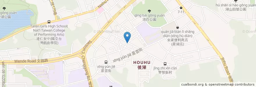Mapa de ubicacion de 三媽臭臭鍋 en تایوان, 新北市, تایپه, 內湖區.