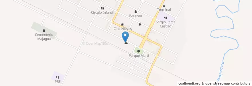 Mapa de ubicacion de Católica en Cuba, Ciego De Avila, Majagua.