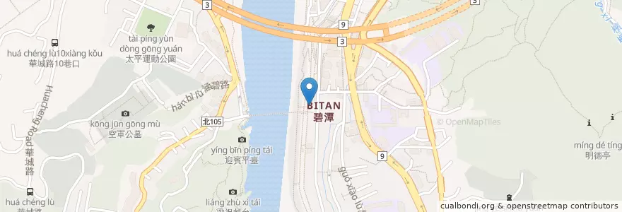 Mapa de ubicacion de 源平溪豆花大王 en تايوان, تايبيه الجديدة, 新店區.