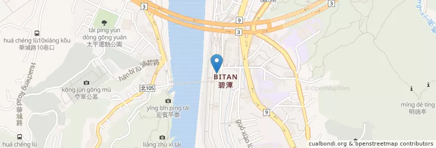 Mapa de ubicacion de 新北市立新店幼兒園新店分班 en Taiwan, 新北市, 新店區.