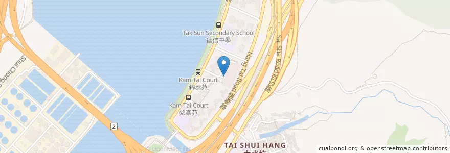 Mapa de ubicacion de 錦泰商場多層停車場 Kam Tai Shopping Centre Multi-storey Car Park en China, Hong Kong, Cantão, Novos Territórios, 沙田區 Sha Tin District.