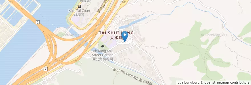 Mapa de ubicacion de urban en Китай, Гонконг, Гуандун, Новые Территории, 沙田區 Sha Tin District.
