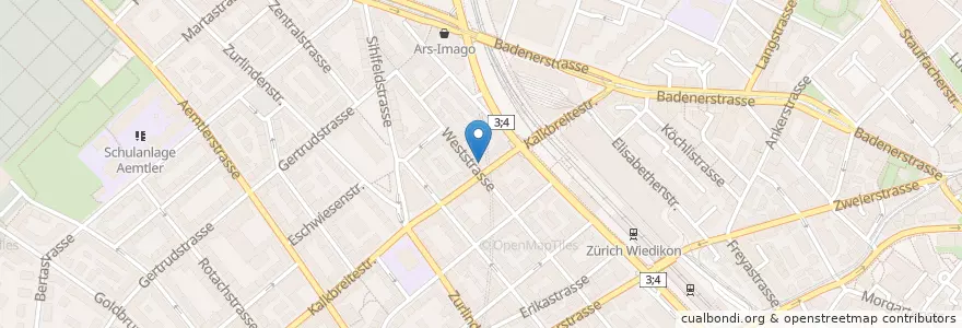 Mapa de ubicacion de Yardbird Southern Fried Chicken en Switzerland, Zurich, District Zurich, Zurich.