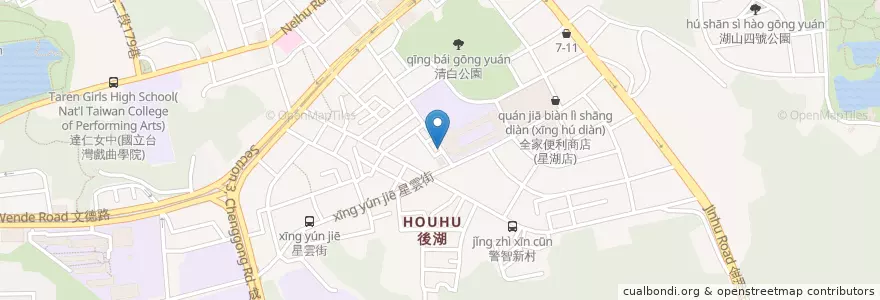 Mapa de ubicacion de 丸子公主 en Taiwan, 新北市, Taipé, 內湖區.