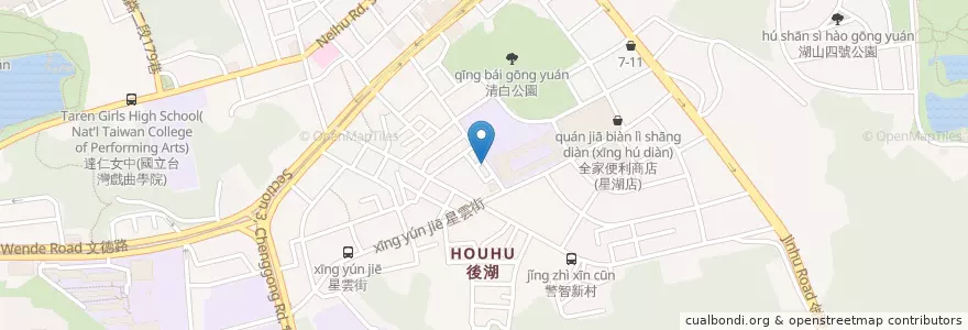 Mapa de ubicacion de 健樂冰果店 en Tayvan, 新北市, Taipei, 內湖區.