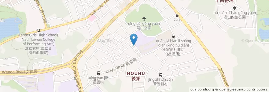 Mapa de ubicacion de 新藝樹美術教室 en 臺灣, 新北市, 臺北市, 內湖區.