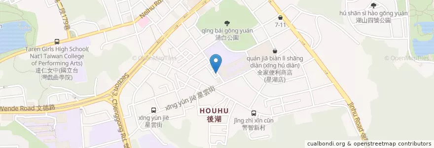 Mapa de ubicacion de 小星星美術班 en 臺灣, 新北市, 臺北市, 內湖區.