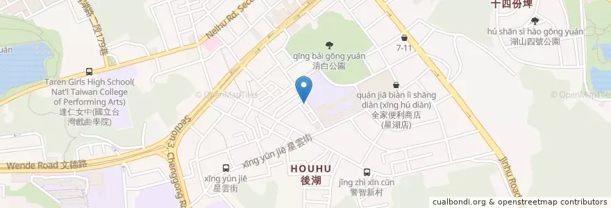 Mapa de ubicacion de 佩皮文理補習班 en تايوان, تايبيه الجديدة, تايبيه, 內湖區.