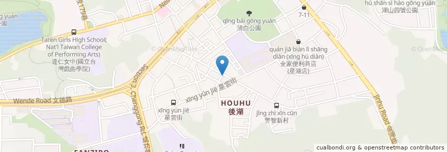 Mapa de ubicacion de 大佳牛雜湯 en Taiwan, Nuova Taipei, Taipei, Distretto Di Neihu.